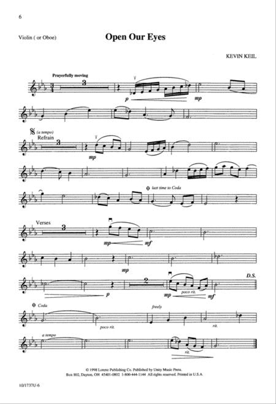 Open Our Eyes Open Our Eyes 4-Part scores gallery preview page 6