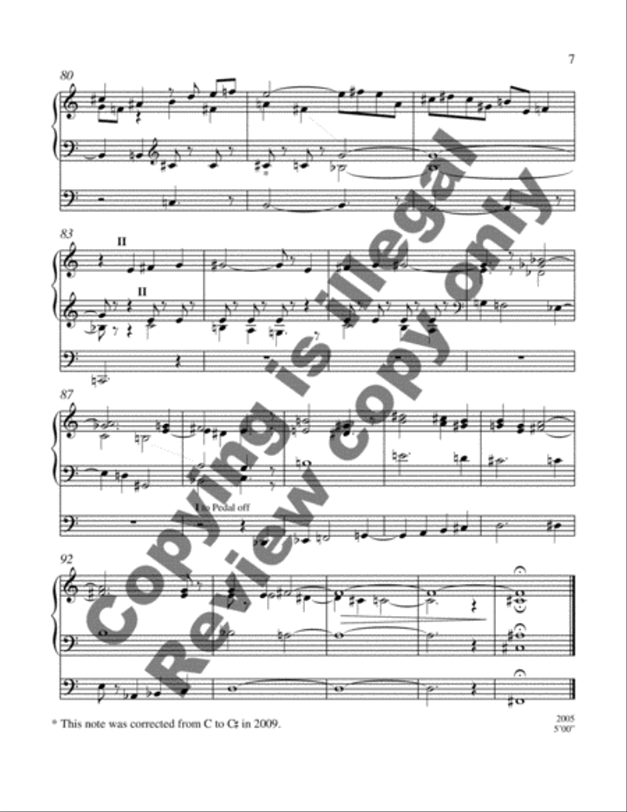 Elegy Organ scores gallery preview page 5