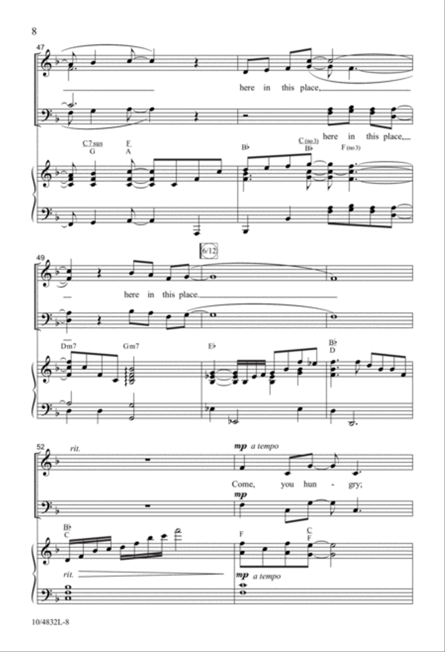 You Are Welcome Here 4-Part scores gallery preview page 8