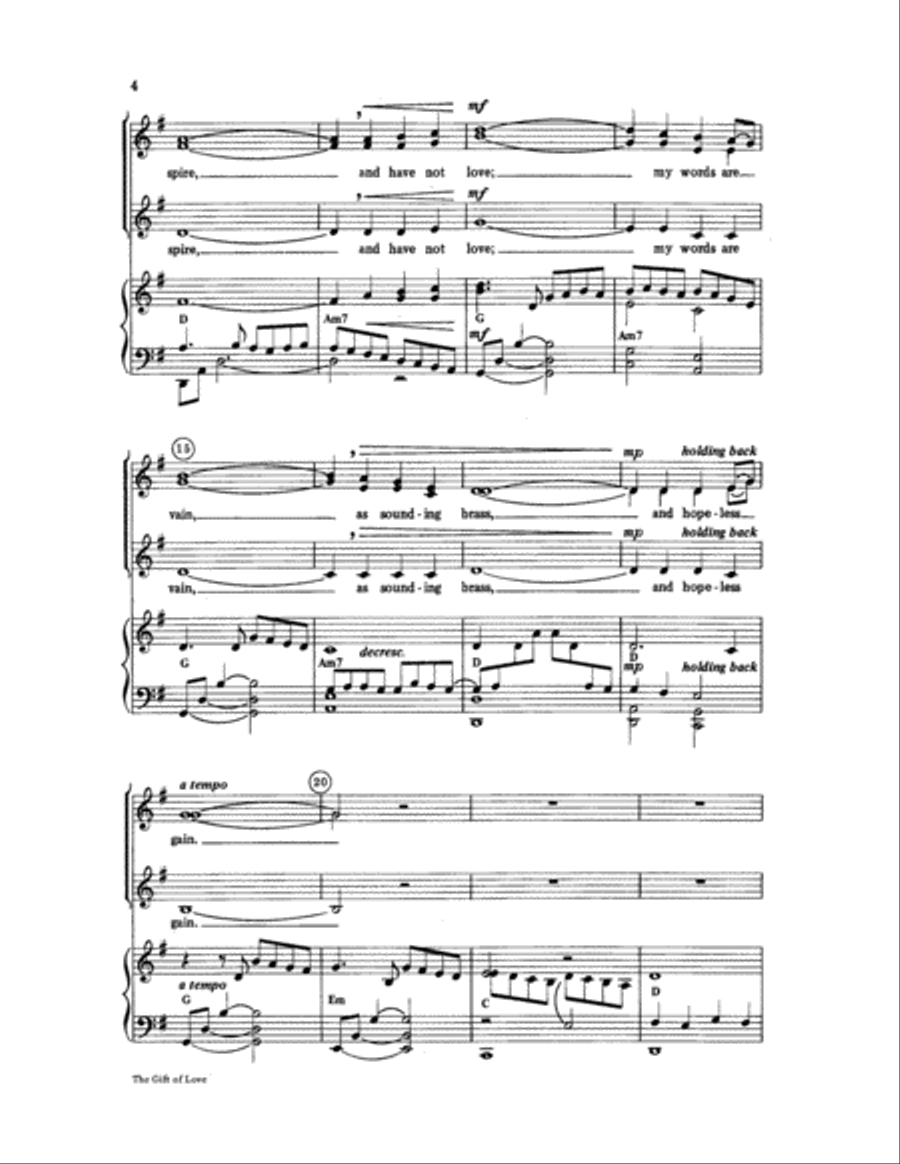 The Gift of Love Women's Choir scores gallery preview page 4