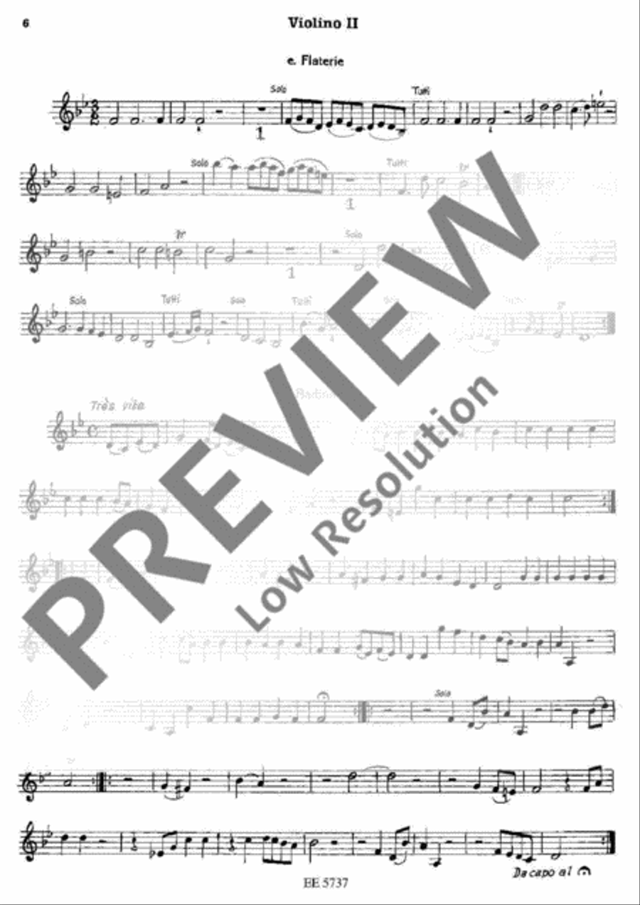 Musique de table Violin scores gallery preview page 7