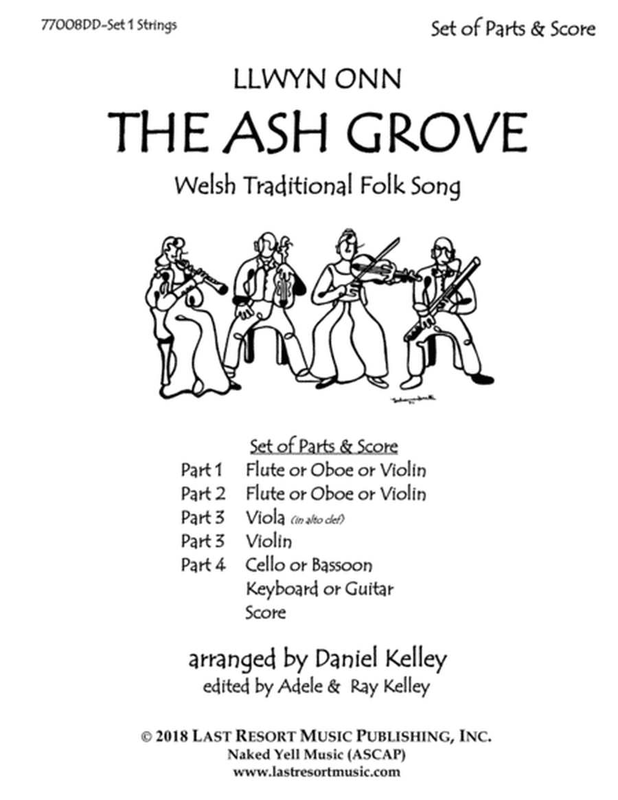 The Ash Grove for Piano Quartet or Piano Quintet (Piano with String Trio or String Quartet) image number null