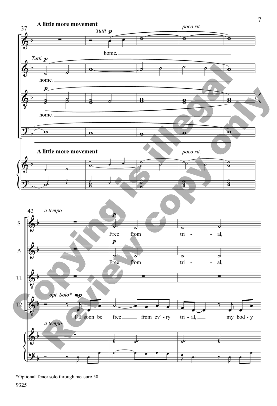 The Wayfaring Stranger The Wayfaring Stranger SATTB scores gallery preview page 7