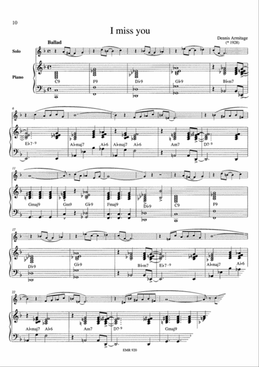 Ballad Clarinet Duet scores gallery preview page 6