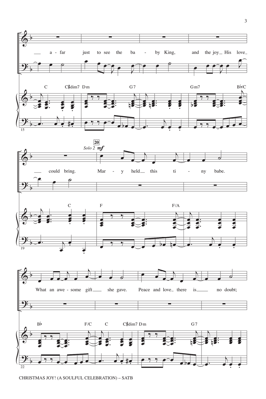 Christmas Joy! (A Soulful Celebration) 4-Part scores gallery preview page 2