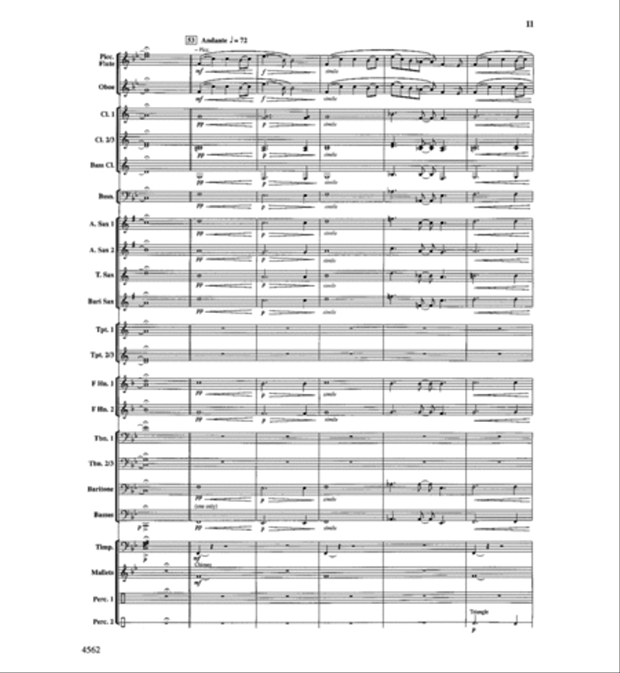 Antecedium Antecedium Concert Band scores gallery preview page 12