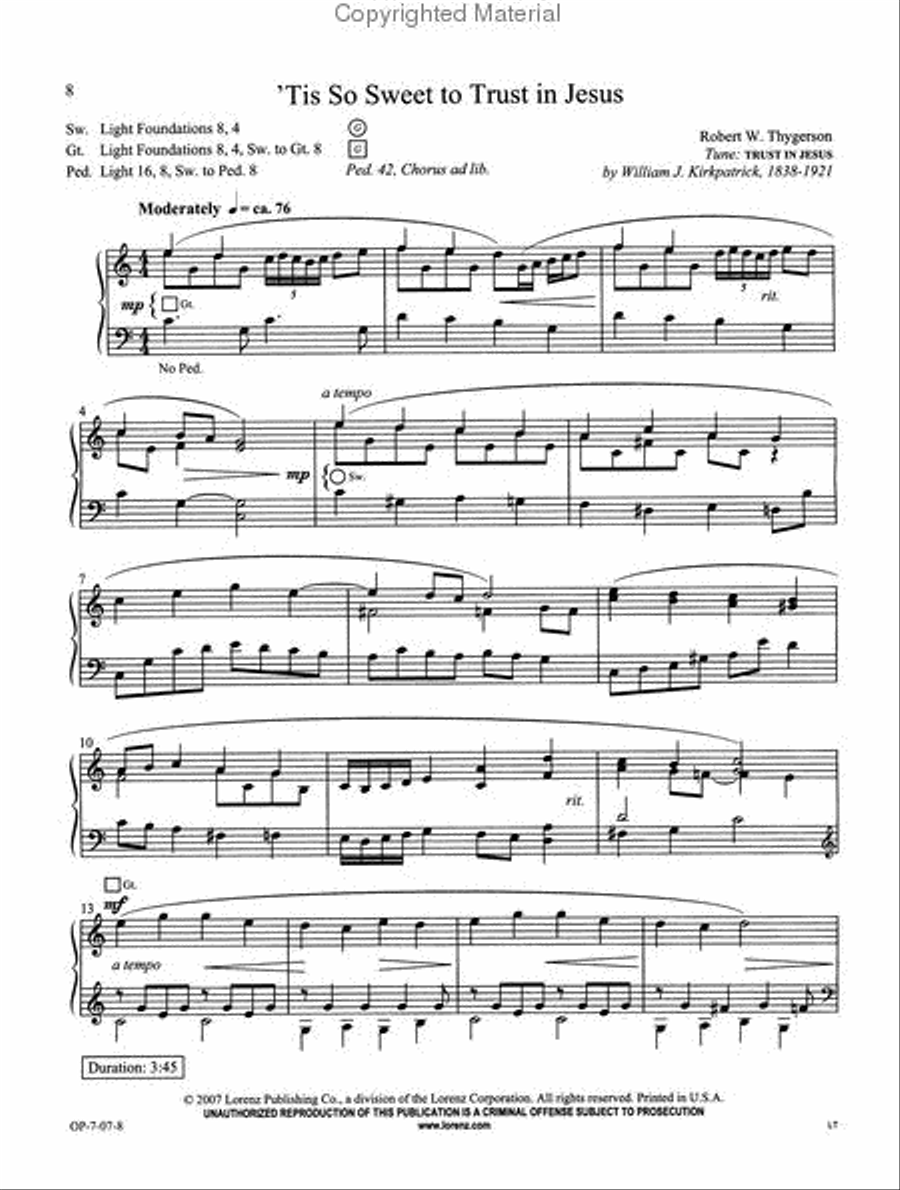 The Organist's Library, Vol. 43 Organ Solo scores gallery preview page 3