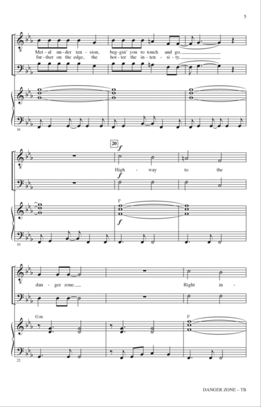 Danger Zone (from Top Gun) (arr. Roger Emerson) TB scores gallery preview page 3