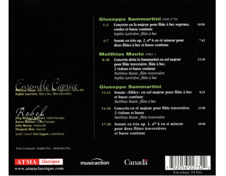 Sammartini: Sonate E Concerti