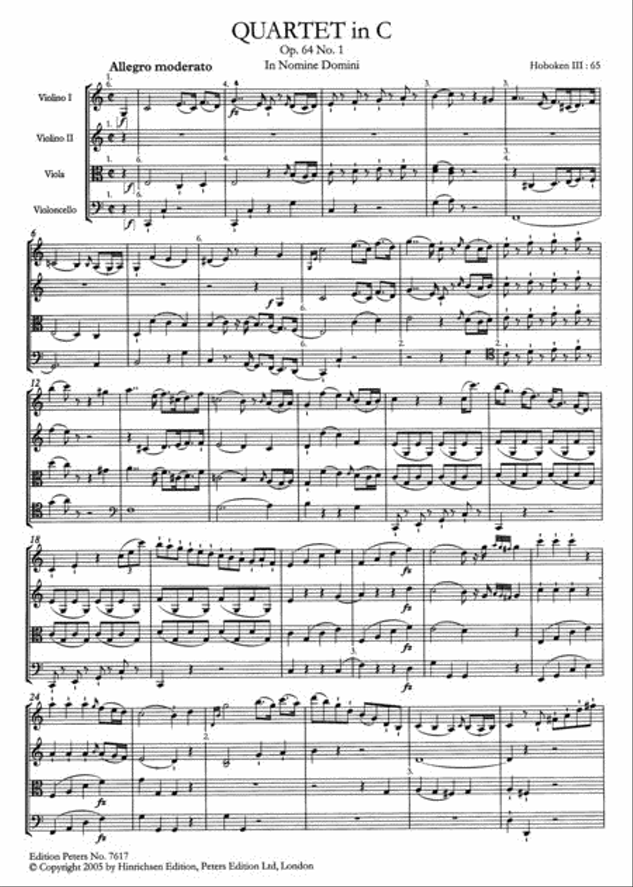 String Quartets Op. 64 String Quartet scores gallery preview page 2