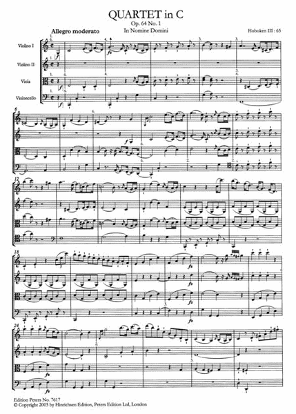 String Quartets Op. 64