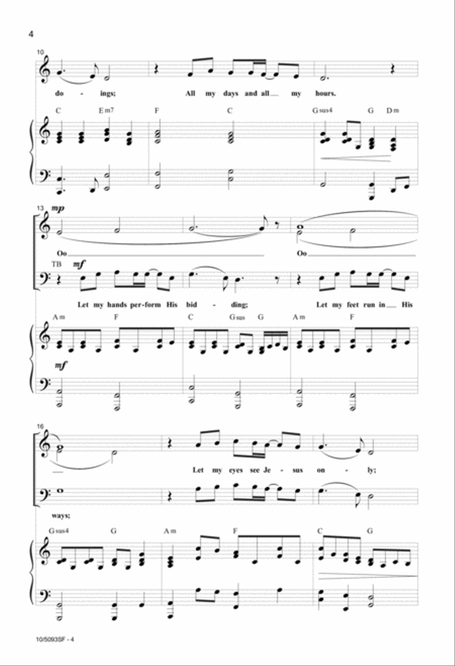 All for Jesus All for Jesus 4-Part scores gallery preview page 4