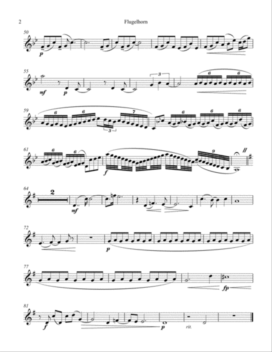 Yarn Trumpet Solo scores gallery preview page 2