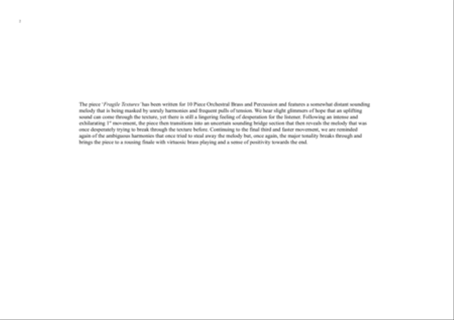 Fragile Textures Large Ensemble scores gallery preview page 2