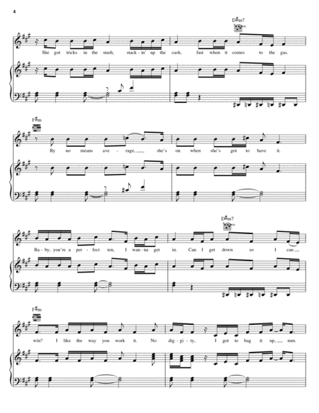 No Diggity by Bill Withers Piano, Vocal, Guitar - Digital Sheet Music
