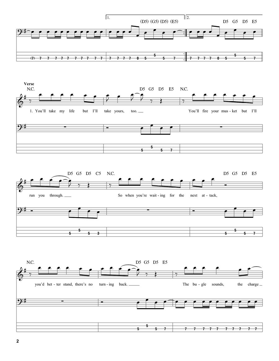 The Trooper Electric Guitar scores gallery preview page 2