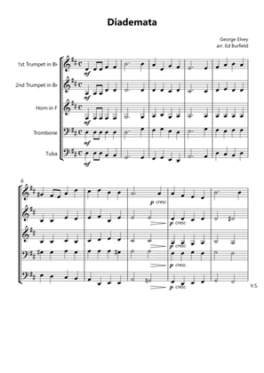 Diademata - Hymn Tune for Brass Quintet (with descant)