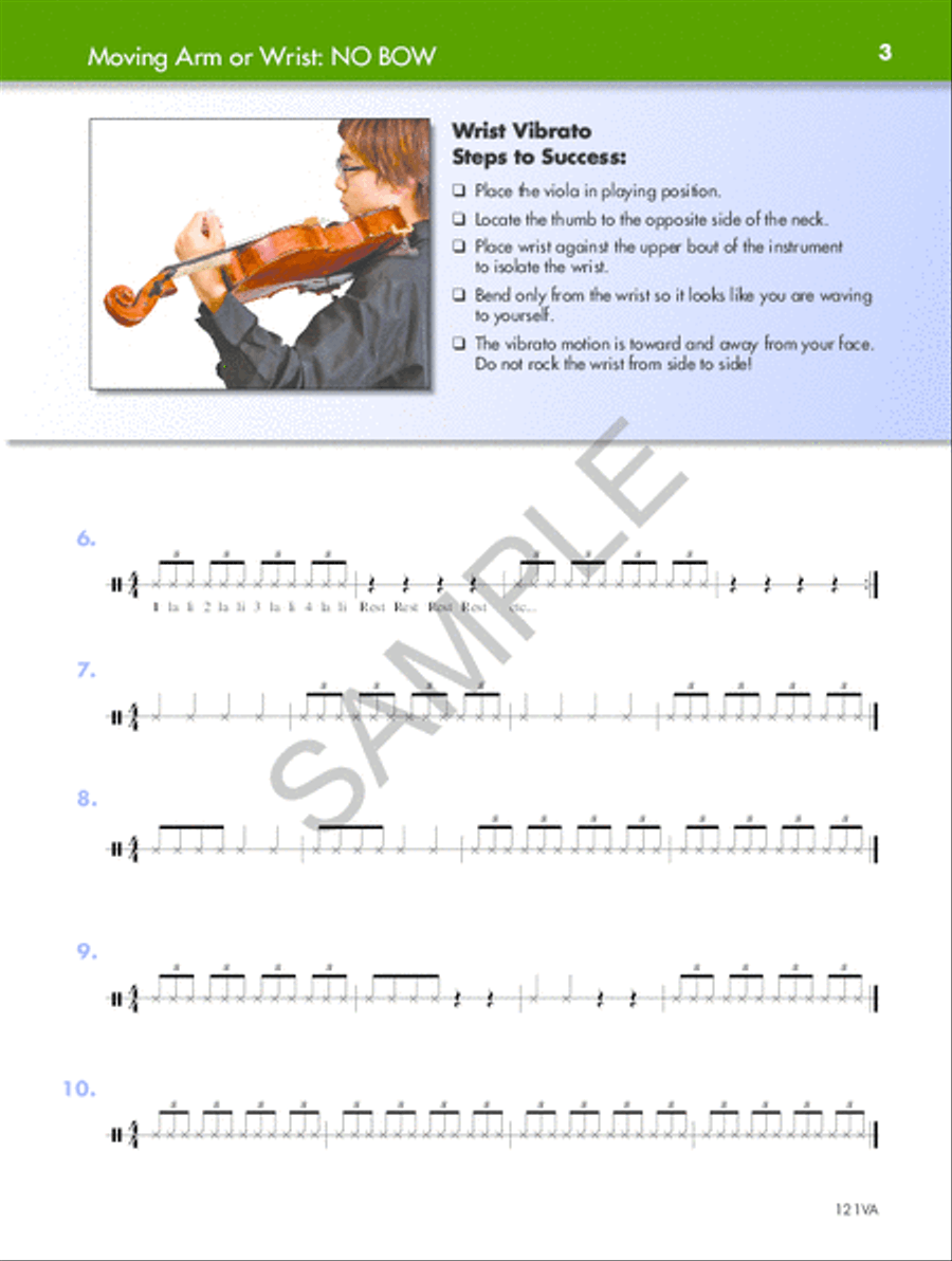 Vibrato Basics, Steps To Success For String Orch - Viola Chamber Orchestra scores gallery preview page 2