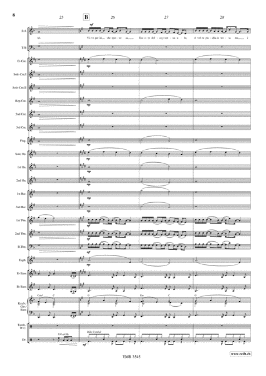 Vivo Per Lei 4-Part scores gallery preview page 9
