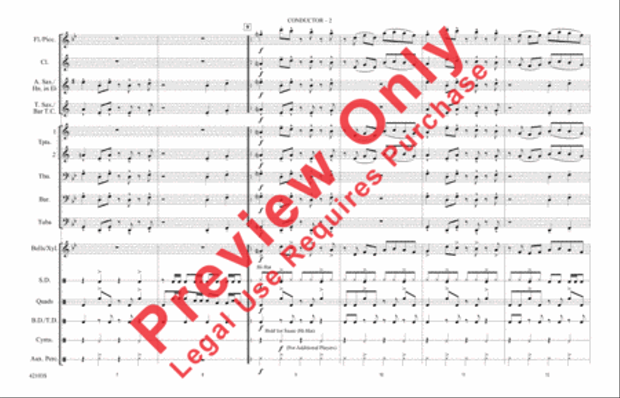 Push It Marching Band scores gallery preview page 9