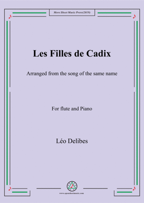 Delibes-Les filles de Cadix, for Flute and Piano