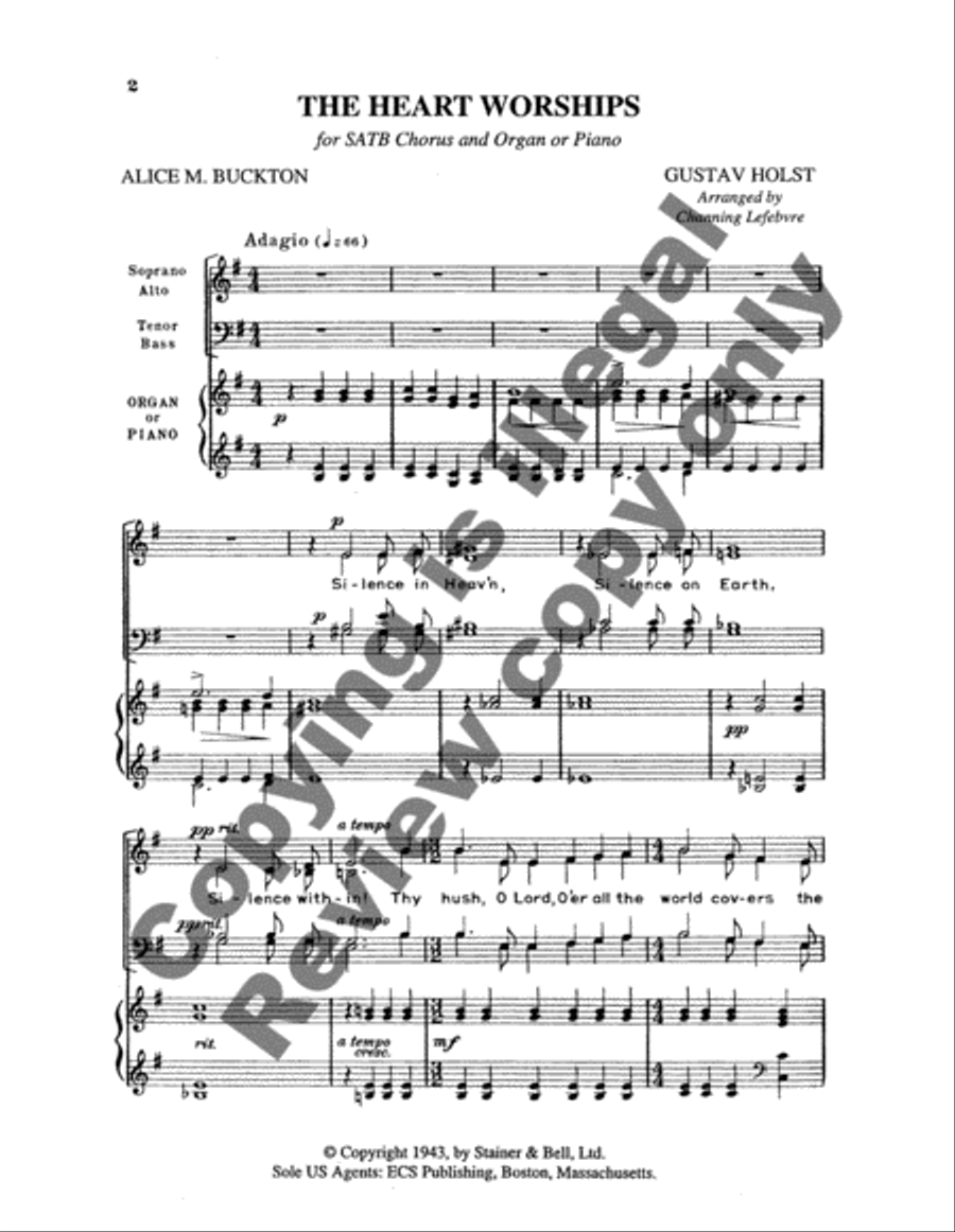 The Heart Worships The Heart Worships 4-Part scores gallery preview page 5