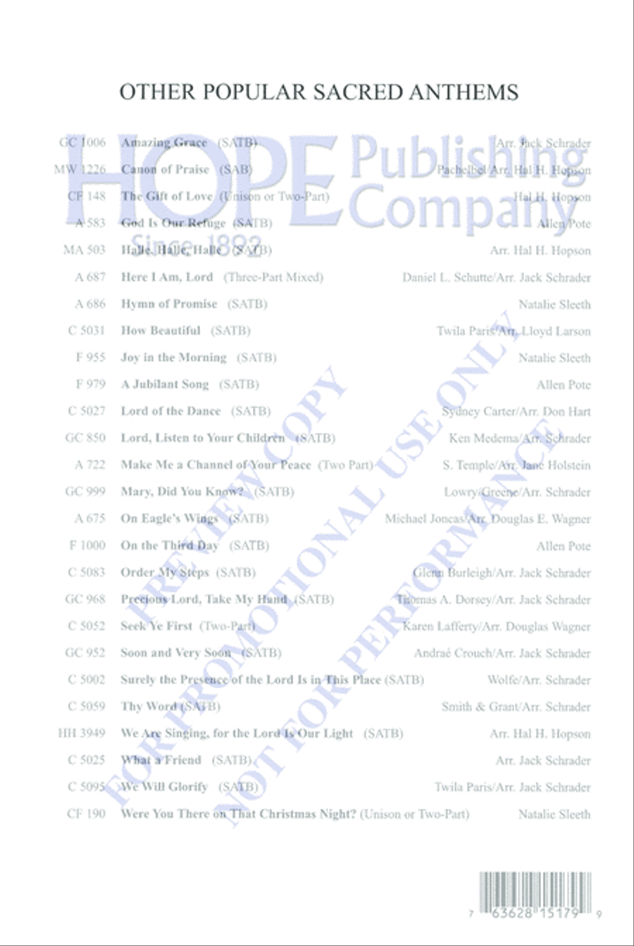 Shout for Joy, Loud and Long 4-Part scores gallery preview page 8