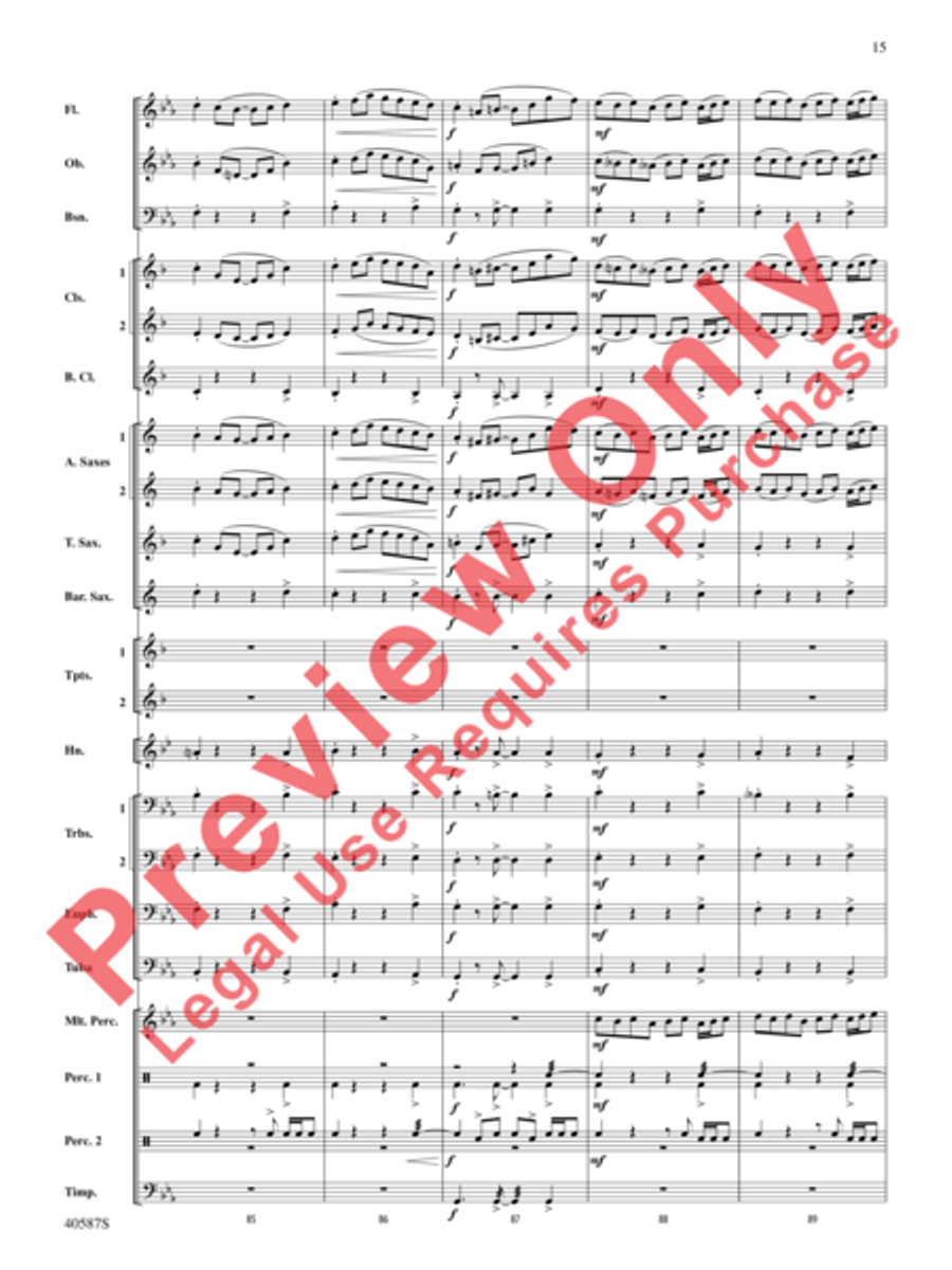 Rondo Picoso Concert Band scores gallery preview page 40