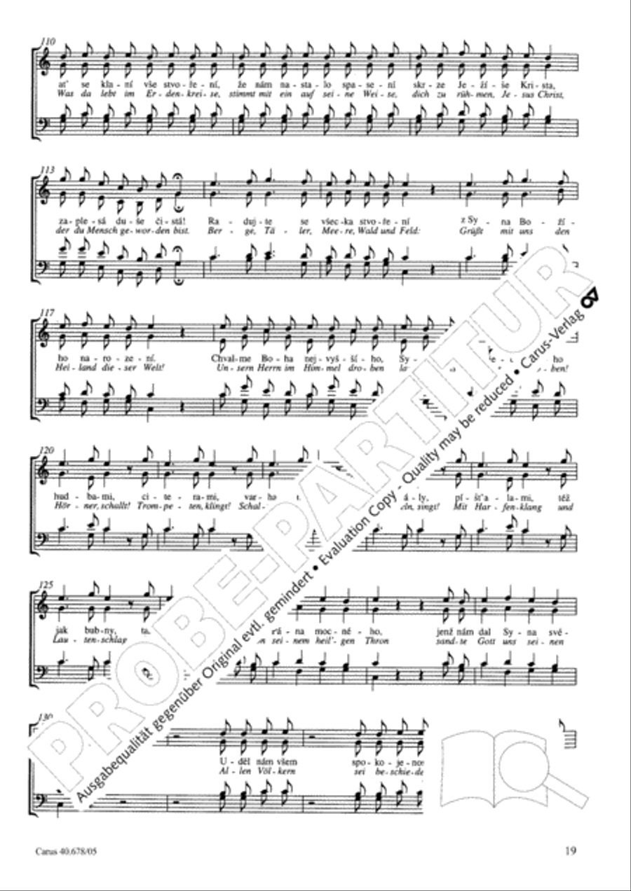 Missa pastoralis bohemica 4-Part scores gallery preview page 20