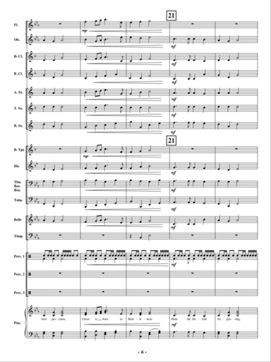 Joyful and Triumphant Concert Band scores gallery preview page 5