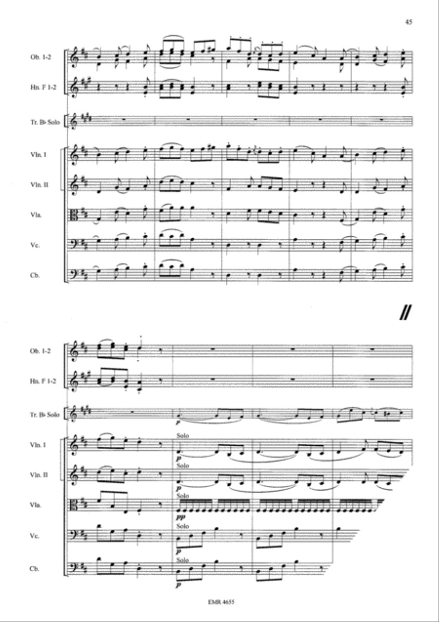 Concerto in D Major Orchestra scores gallery preview page 22