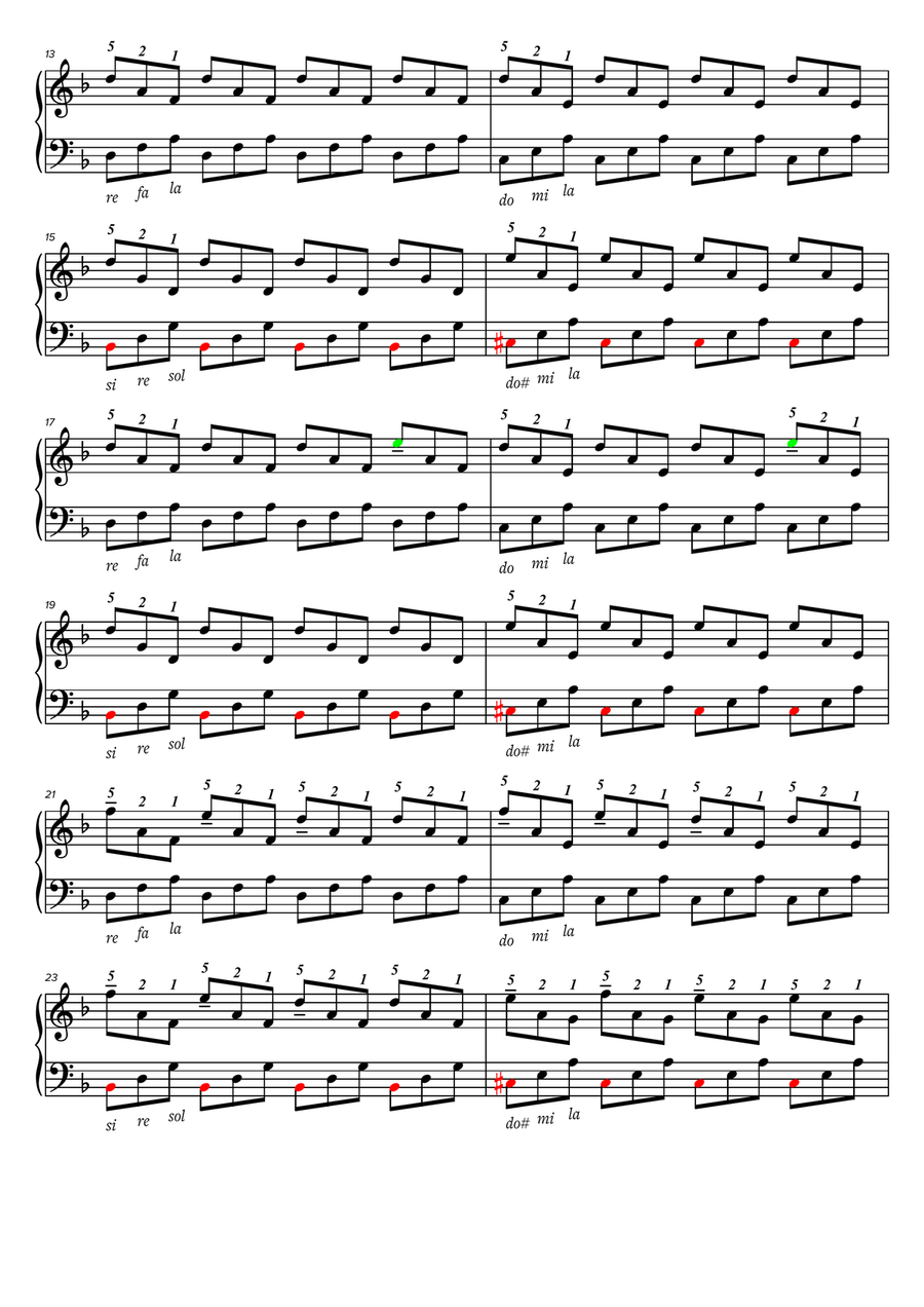 Van gogh Piano Solo scores gallery preview page 2