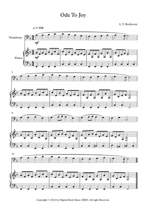 Ode To Joy - Ludwig Van Beethoven (Trombone + Piano)