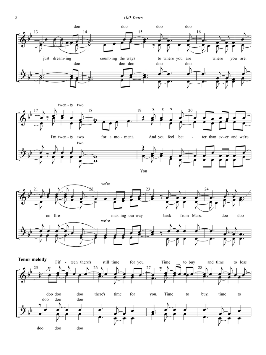100 Years 100 Years SSAA scores gallery preview page 2