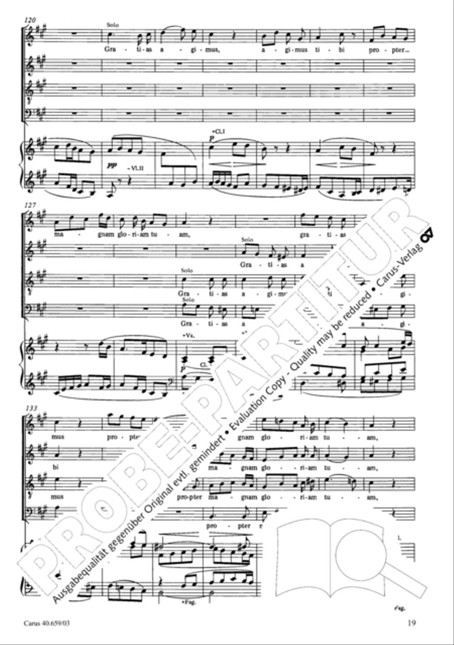 Mass in A flat major (Messe in As) 4-Part scores gallery preview page 20