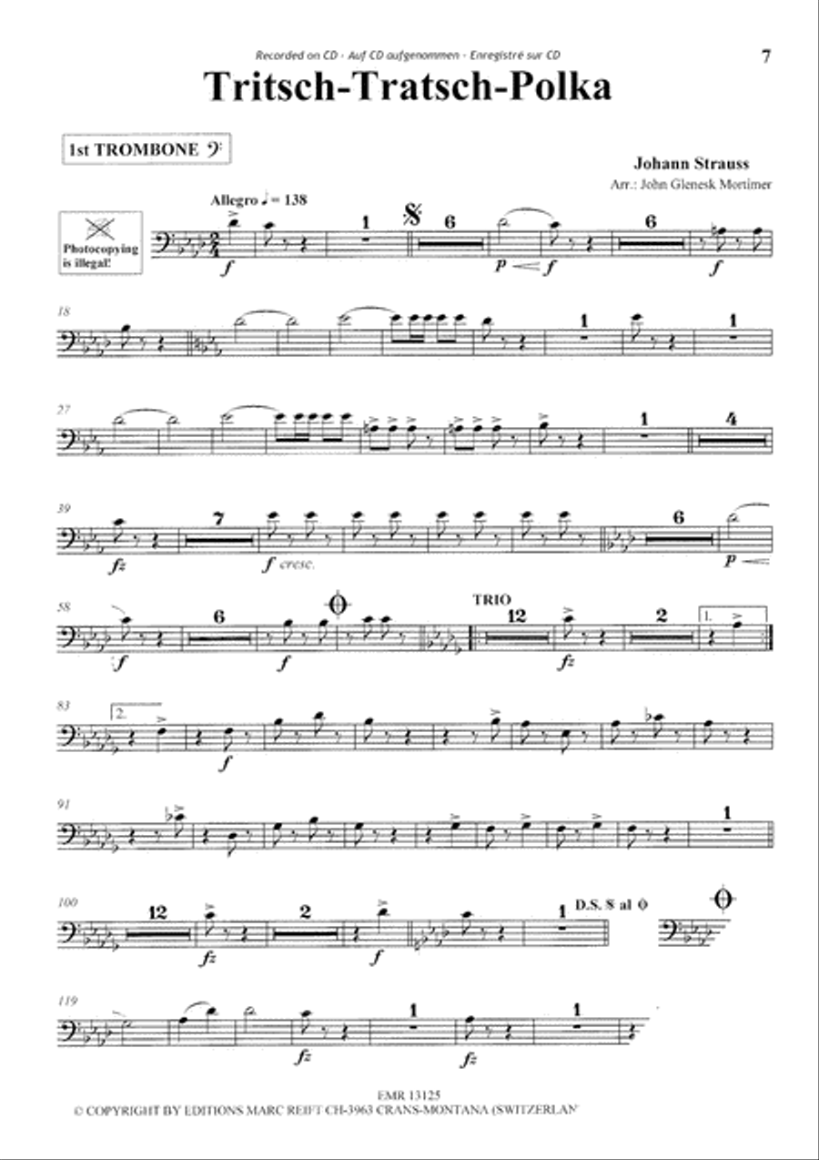 Play The 1st Trombone With The Philharmonic Wind Orchestra Concert Band scores gallery preview page 7