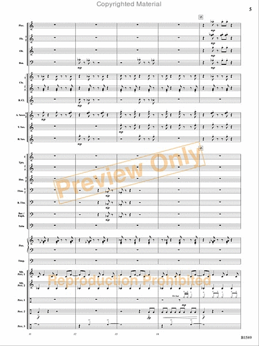 Pulse Concert Band scores gallery preview page 6