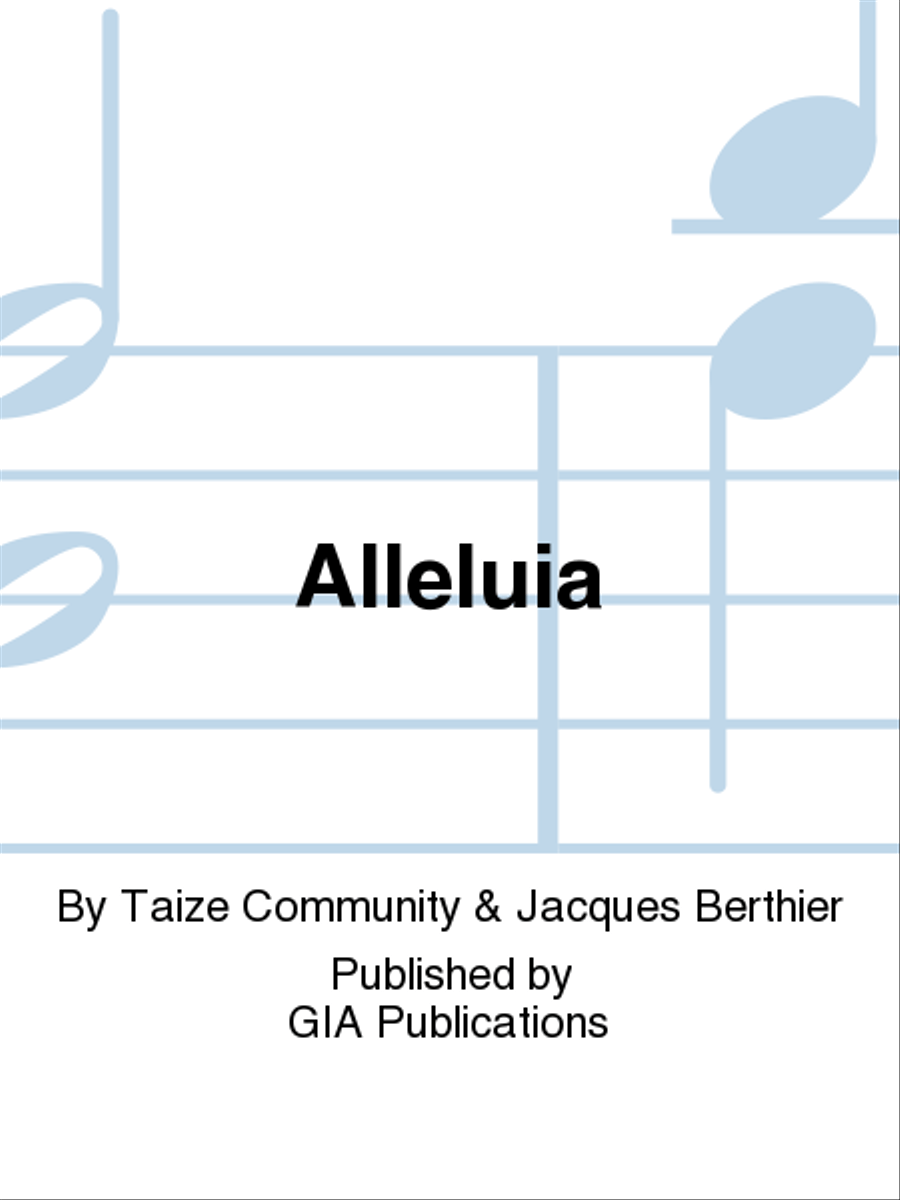 Alleluia CD scores gallery preview page 1