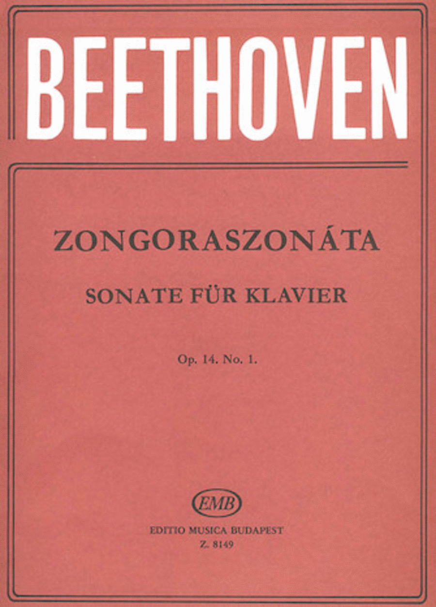 Sonatas for Piano in Separate Editions Op. 1, No. 1 in E Major