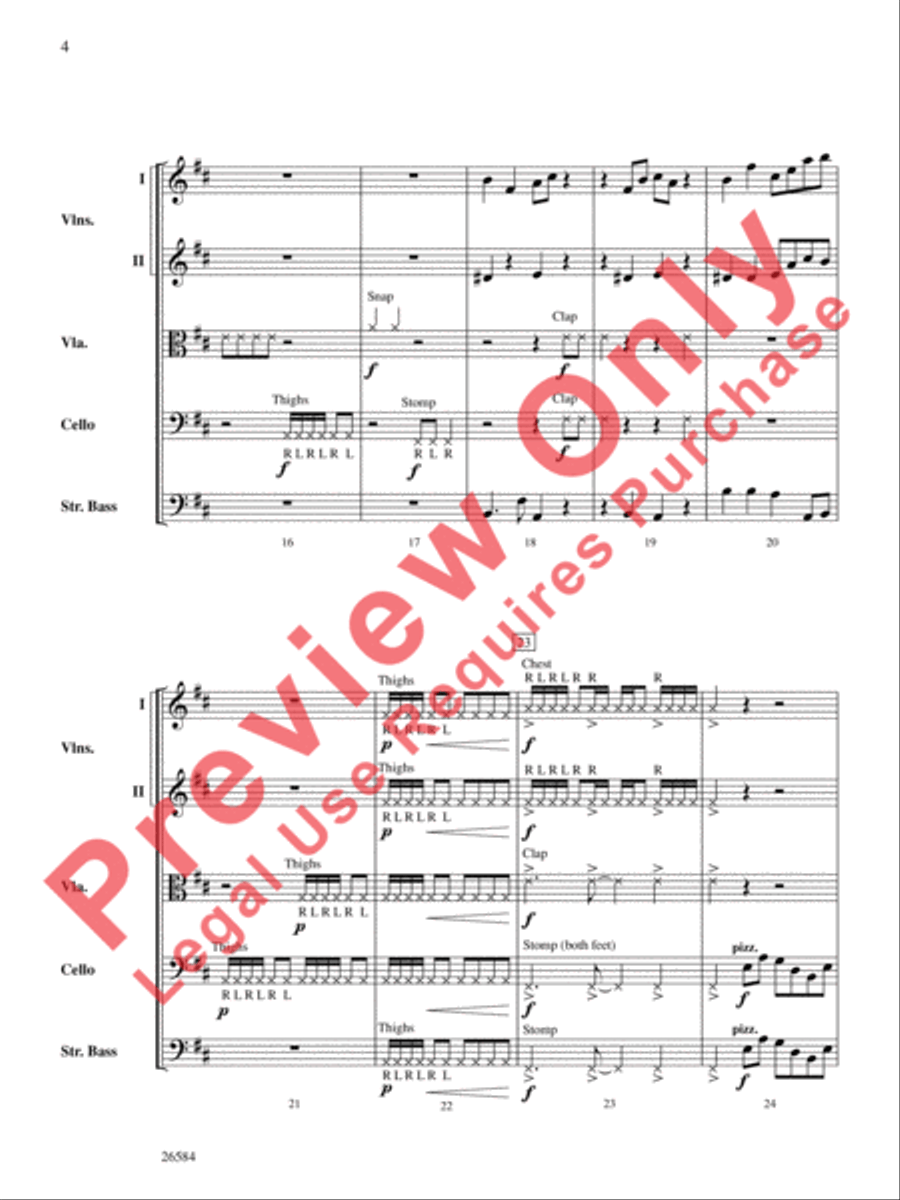 Bio Rhythms String Orchestra scores gallery preview page 5