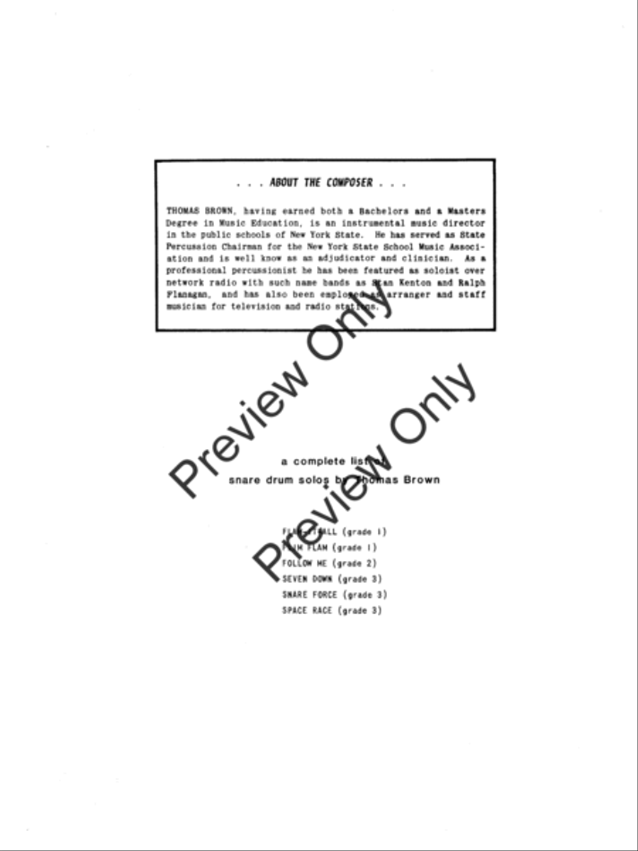 Flim Flam Flim Flam Snare Drum scores gallery preview page 2