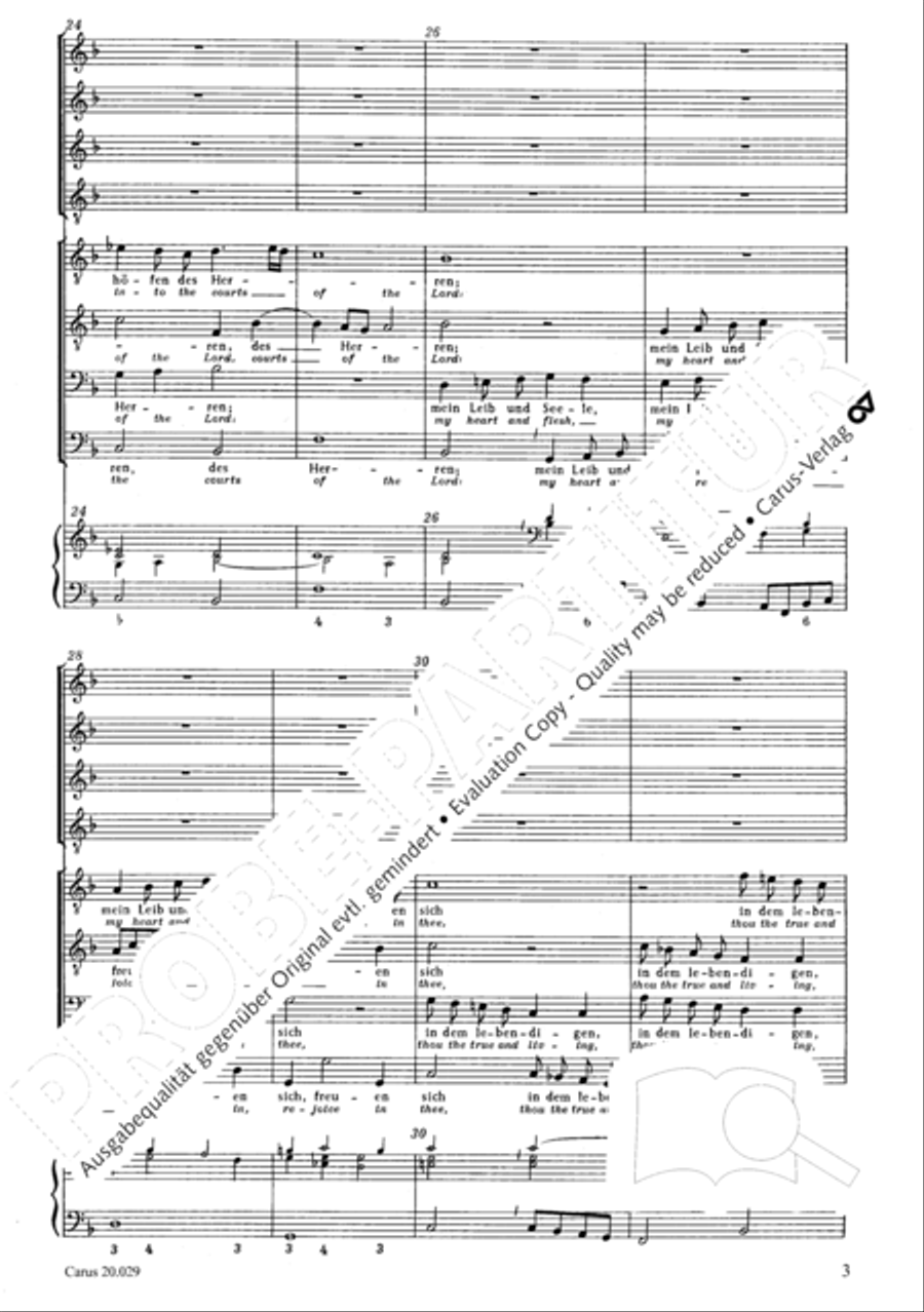 How beautiful is thy dwelling place (Wie lieblich sind deine Wohnungen) Men's Choir scores gallery preview page 10