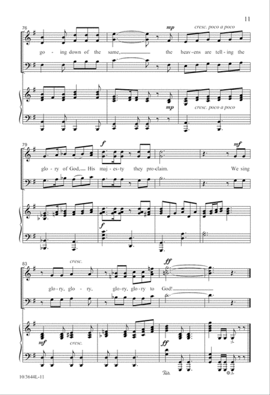 We Sing Glory to God! 3-Part scores gallery preview page 11