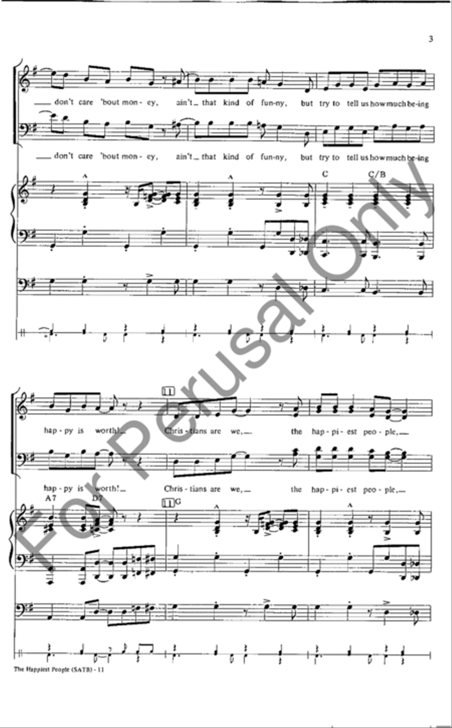 The Happiest People 4-Part scores gallery preview page 3