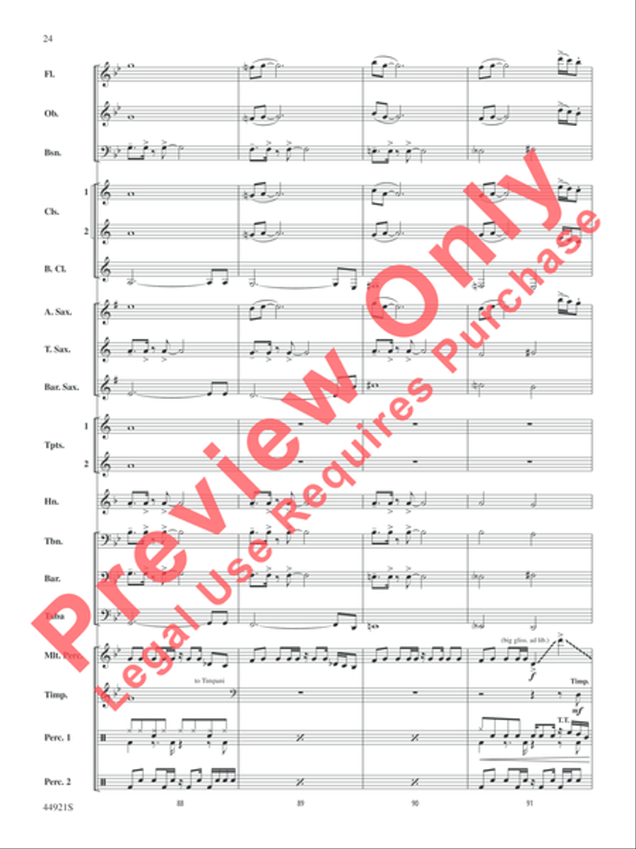 The Man from U.N.C.L.E. (from the Original Motion Picture Soundtrack) Concert Band scores gallery preview page 25