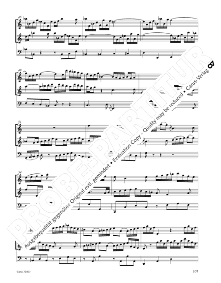 Gesamtausgabe Band 3 (Kammermusik: Duette, Solo- und Triosonaten) Score scores gallery preview page 128