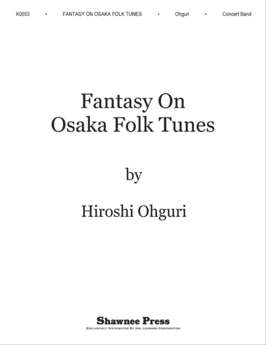 Fantasy on Osaka Folk Tunes Concert Band scores gallery preview page 1
