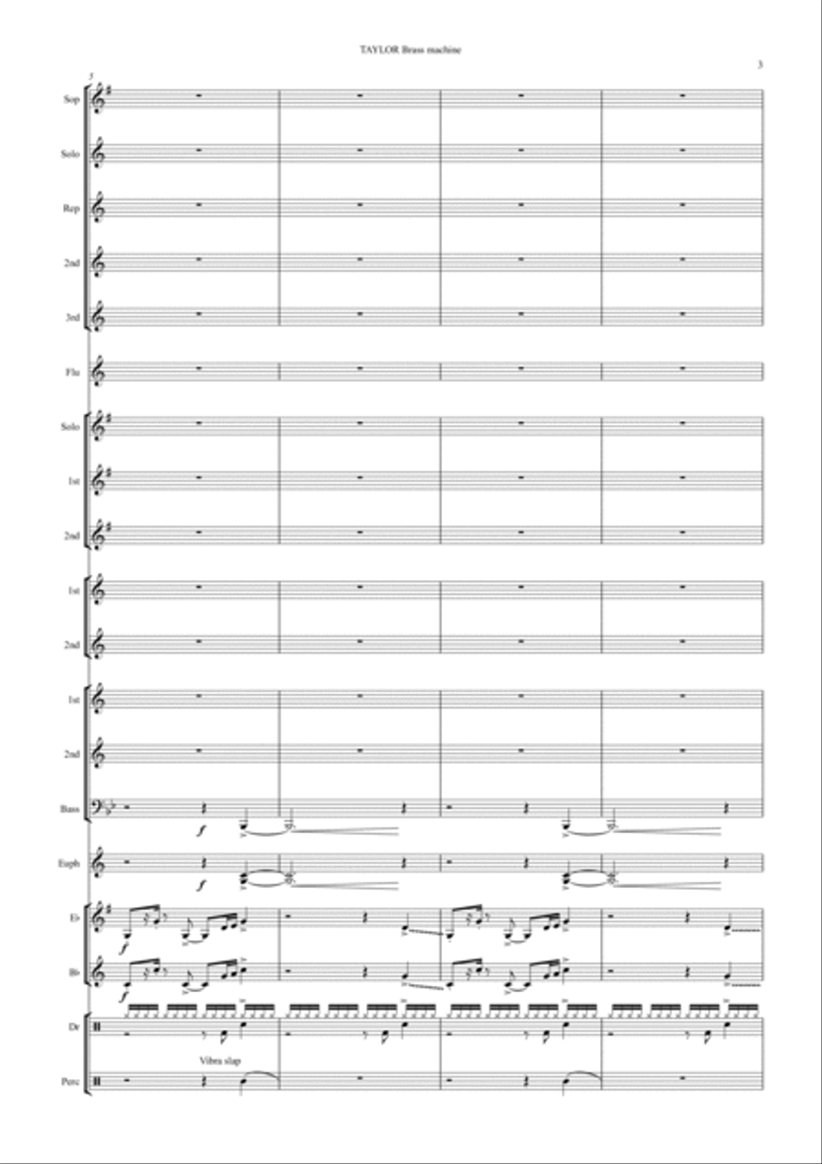 Brass Machine Brass Band scores gallery preview page 3