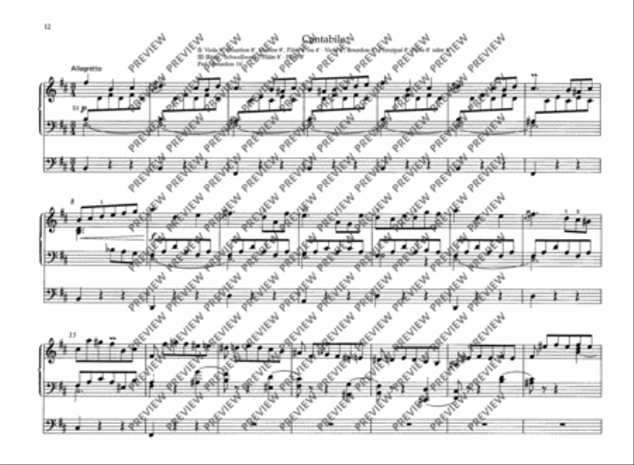 Fanfare, Cantabile and Finale Organ scores gallery preview page 13