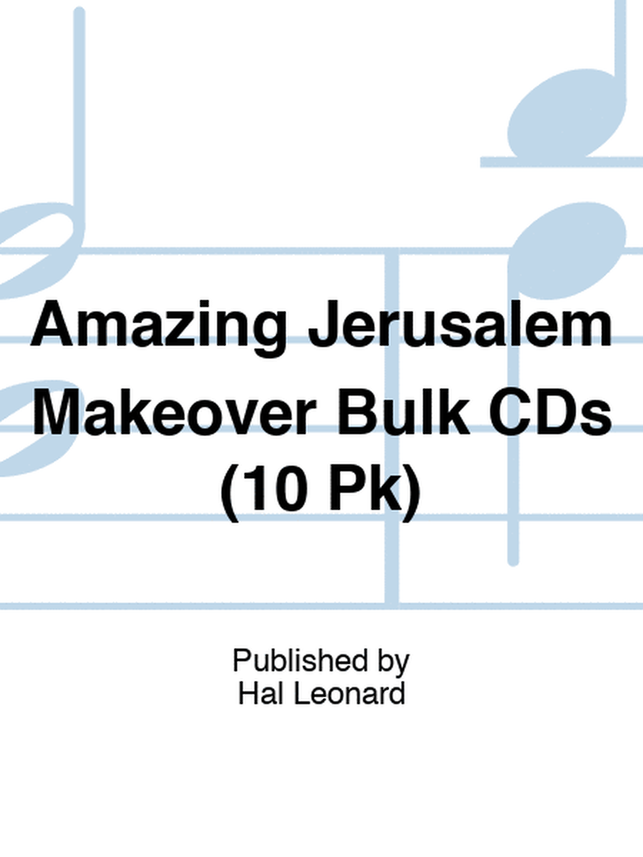 Amazing Jerusalem Makeover Bulk CDs (10 Pk)